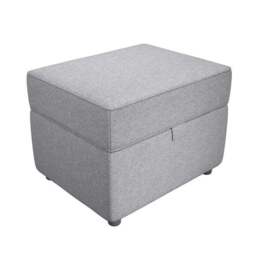 Baxter Textured Weave Storage Footstool - thumbnail 3