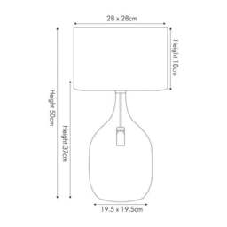 Stellar Dual Light Glass Table Lamp - thumbnail 5