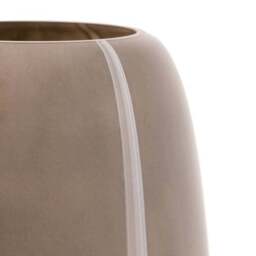 Cedar & Sage Claro Taupe Stripe Glass Vase - thumbnail 6