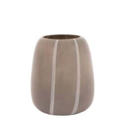 Cedar & Sage Claro Taupe Stripe Glass Vase - thumbnail 4