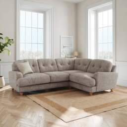 Martha Chunky Chenille Full Corner Sofa - thumbnail 1
