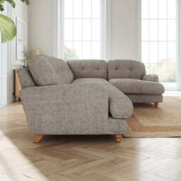 Martha Chunky Chenille Full Corner Sofa - thumbnail 2