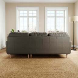 Sven Classic Leather Large Corner Chaise Sofa - thumbnail 3