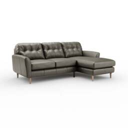 Sven Classic Leather Large Corner Chaise Sofa - thumbnail 6