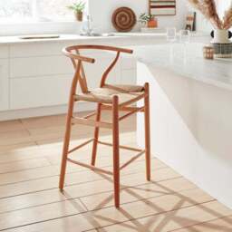 Lara Bar Stool, Beech Wood - thumbnail 2