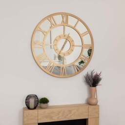 Charles Bentley Coniston Indoor Outdoor Mirrored Skeleton Wall Clock - thumbnail 3