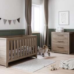Little Acorns Ellesmere Cot Bed and 3 Drawer Chest Nursery Set - thumbnail 1