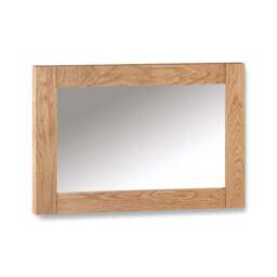 Marlborough Oak Framed Rectangle Wall Mirror - thumbnail 2