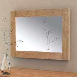 Marlborough Oak Framed Rectangle Wall Mirror