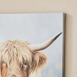 Highland Cow & Baby Canvas - thumbnail 2