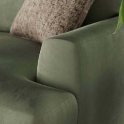 Lawson Matte Plush Velvet Corner Chaise Sofa - thumbnail 5