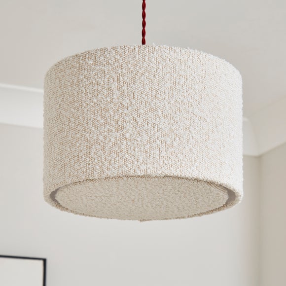 Hazelle Boucle Drum Lamp Shade - image 1