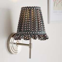 Block Floral Easy Fit Ruffle Lamp Shade