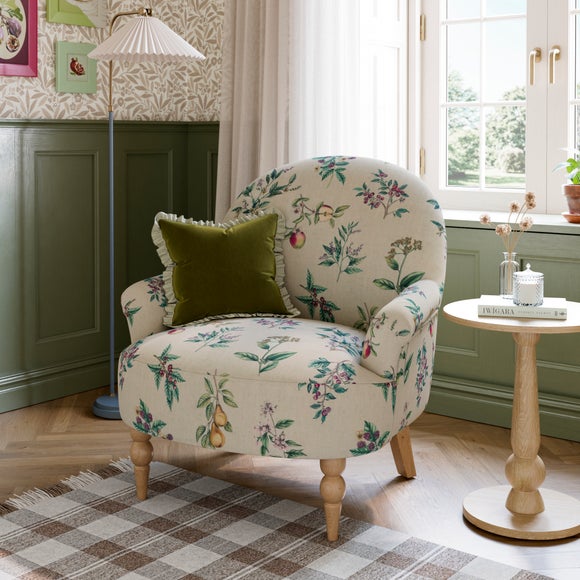 Petit Botanical Orchard Print Occasional Armchair - image 1