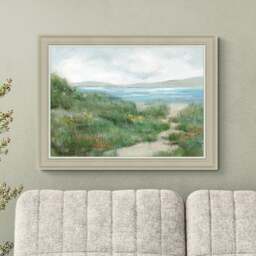 Artko Seaside Meadow by Hannah Dawson Framed Print