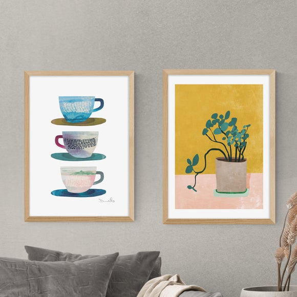 Set of 2 East End Prints Cups & Plant Prints - image 1
