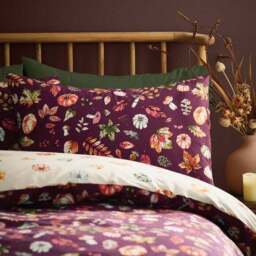 Catherine Lansfield Autumn Pumpkins Polycotton Duvet Cover & Pillowcase Set - thumbnail 2