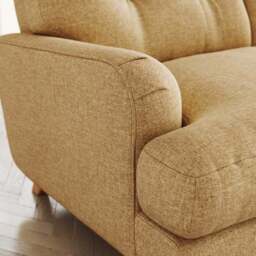 Martha Slub Faux Linen Full Corner Sofa - thumbnail 5