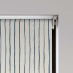 Whitsand Stripe Fire Retardant Blackout Made to Measure Roller Blind - thumbnail 5