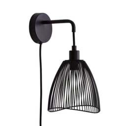 Elements Jaula Rattan Plug In Wall Light - thumbnail 5