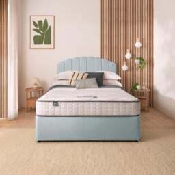 Silentnight Divan Bed With Fabric Merlin Headboard and 800 Pocket Sprung Mattress - thumbnail 2