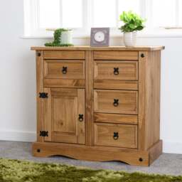 Corona Medium Sideboard, Pine - thumbnail 1