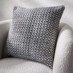 Set of 3 Basket Weave Square Scatter Cushions - thumbnail 1