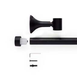 Trinity Metal Eyelet Bay Curtain Pole - thumbnail 2