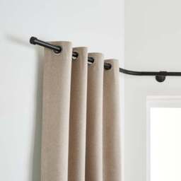 Trinity Metal Eyelet Bay Curtain Pole - thumbnail 4