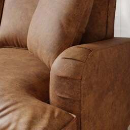 Beatrice Relaxed Faux Leather Corner Chaise Sofa - thumbnail 4