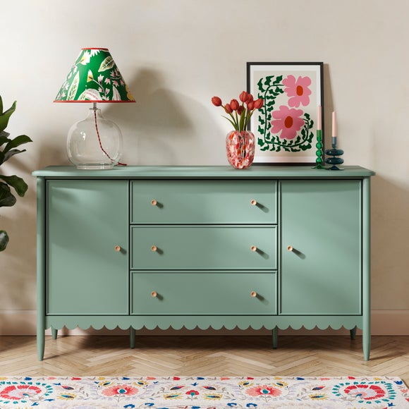 Remi Scalloped Large Sideboard by Dunelm | uFurnish.com