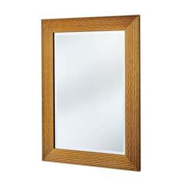 Yearn Wave Framed Bevelled Rectangle Wall Mirror - thumbnail 2