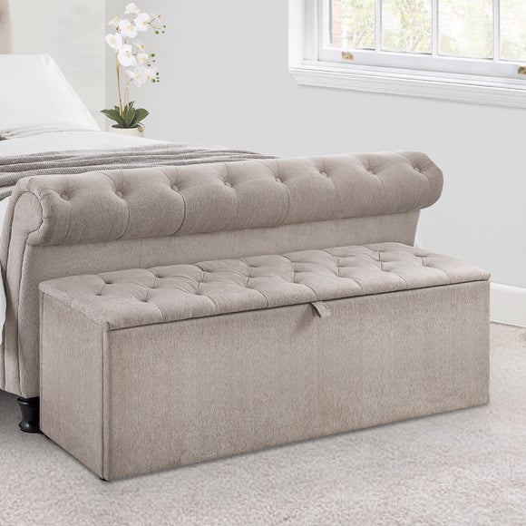 Ravello Chenille Ottoman - image 1