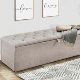 Ravello Chenille Ottoman - thumbnail 2