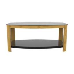 Affinity Real Curved Wood Coffee Table - thumbnail 3