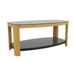 Affinity Real Curved Wood Coffee Table - thumbnail 2