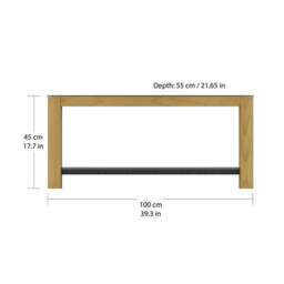 Affinity Real Curved Wood Coffee Table - thumbnail 4