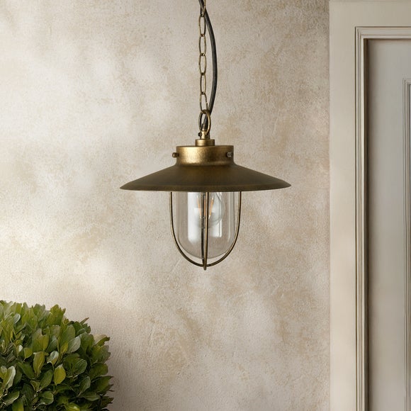 Harvey Industrial Gold Adjustable Pendant Light - image 1