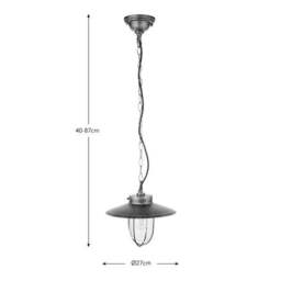 Harvey Industrial Gold Adjustable Pendant Light - thumbnail 6