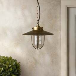 Harvey Industrial Gold Adjustable Pendant Light - thumbnail 1