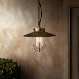 Harvey Industrial Gold Adjustable Pendant Light - thumbnail 2
