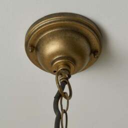 Harvey Industrial Gold Adjustable Pendant Light - thumbnail 3