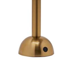 Hestia White Rechargeable Colour Changing LED Touch Table Lamp with Bronze Base - thumbnail 5