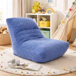 Corduroy Bean Bag Lounger Chair - thumbnail 1