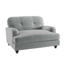 Martha Vintage Velvet Snuggle Chair - thumbnail 3
