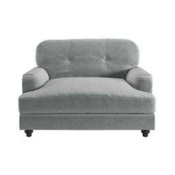 Martha Vintage Velvet Snuggle Chair - thumbnail 2
