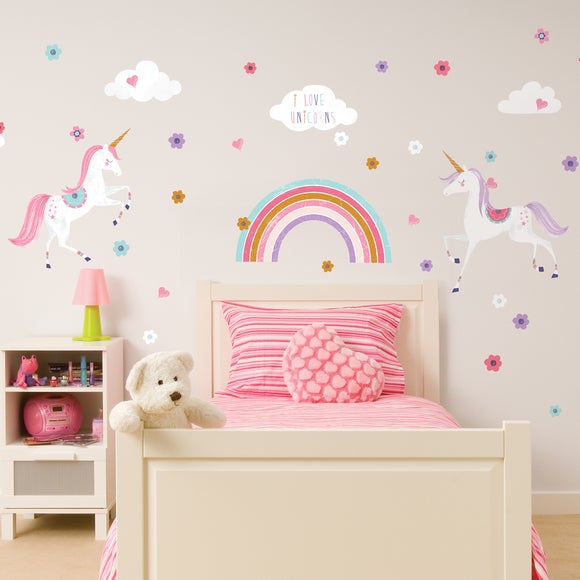 Glitter Unicorn Wall Sticker - image 1