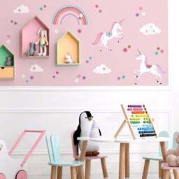 Glitter Unicorn Wall Sticker - thumbnail 3