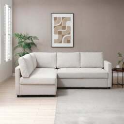 Miller Corner Double Sofa Bed, Chenille - thumbnail 2