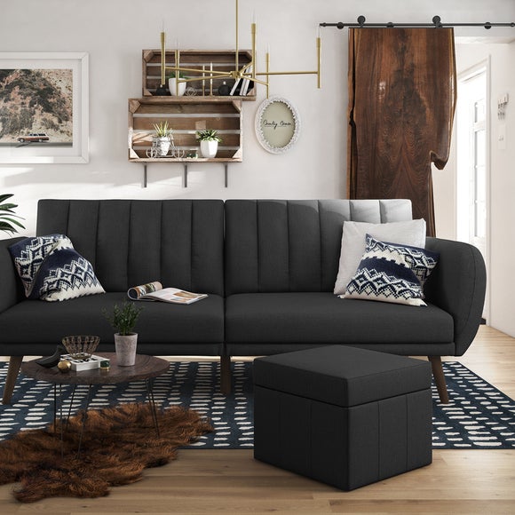 Brittany Linen Double Sofa Bed - image 1
